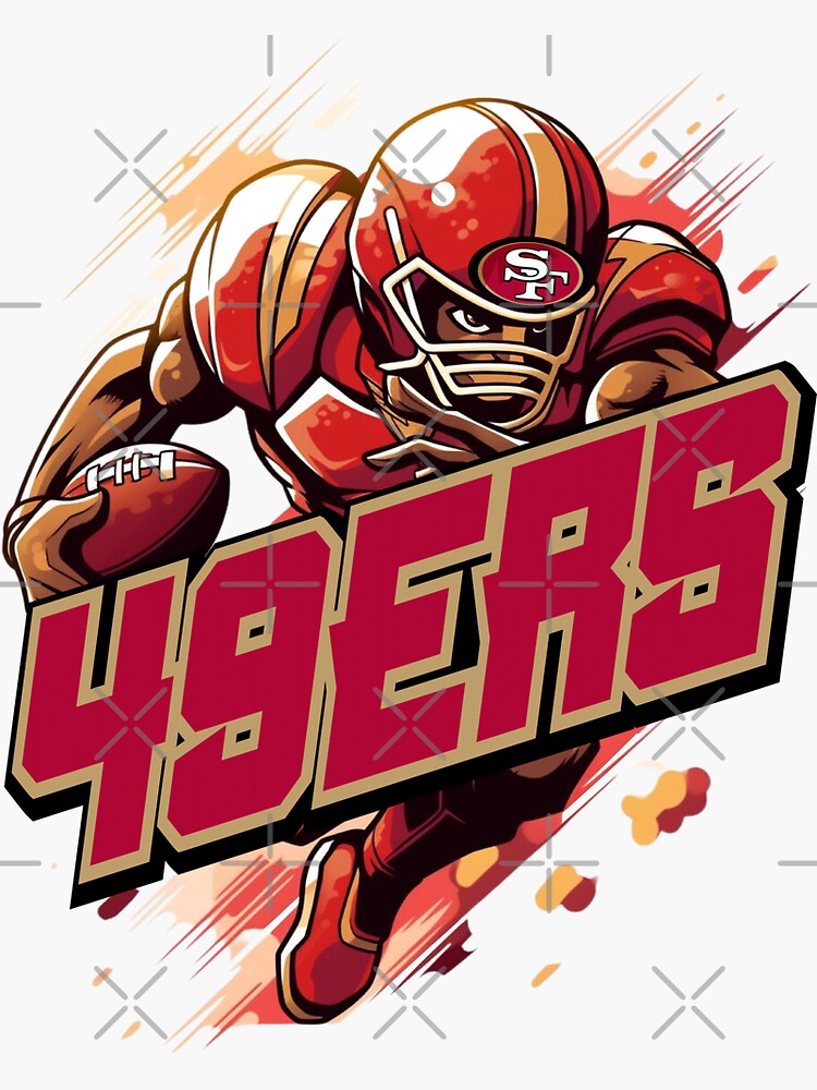 49er Girl Stickers for Sale