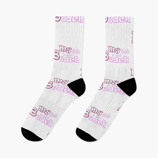 Item preview, My Job Is Just Beach.(pink) designed and sold by meaningspace.
