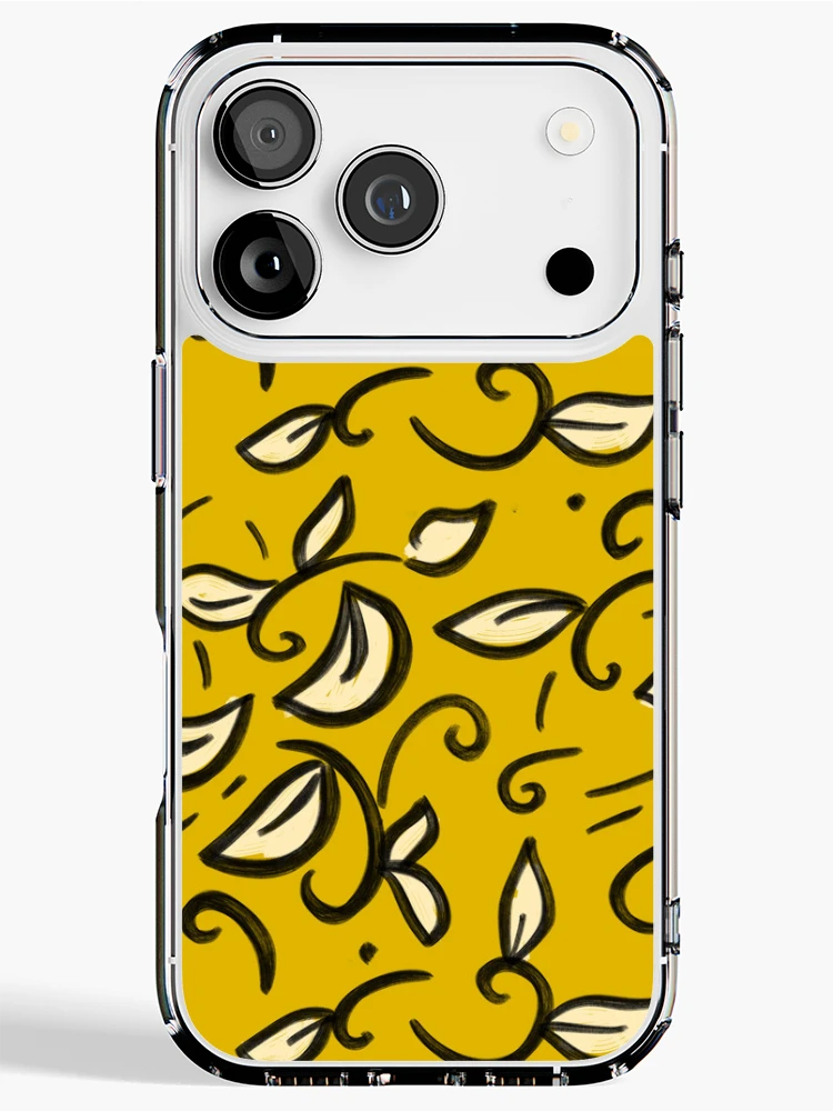 Thumbnail 1 of 5, iPhone Case, Golden Swirls Pattern designed and sold by InversionGraph.