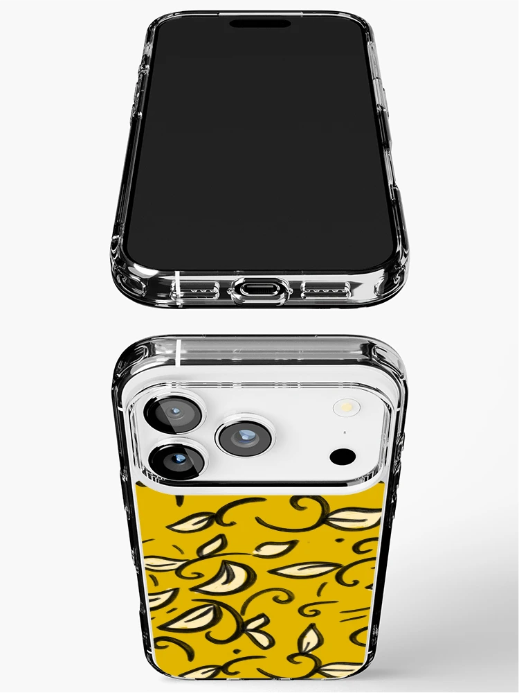 Thumbnail 3 of 5, iPhone Case, Golden Swirls Pattern designed and sold by InversionGraph.