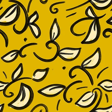 Artwork thumbnail, Golden Swirls Pattern by InversionGraph