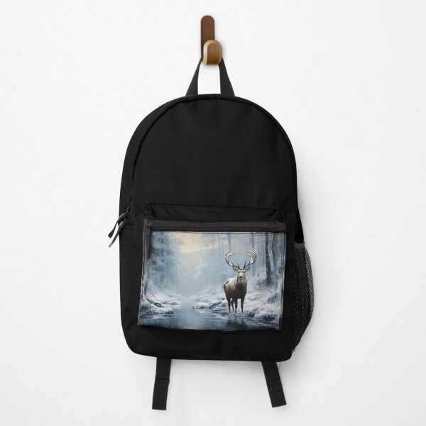Item preview, Elk Near a Winter Stream - Landscape designed and sold by shakespeare1212.