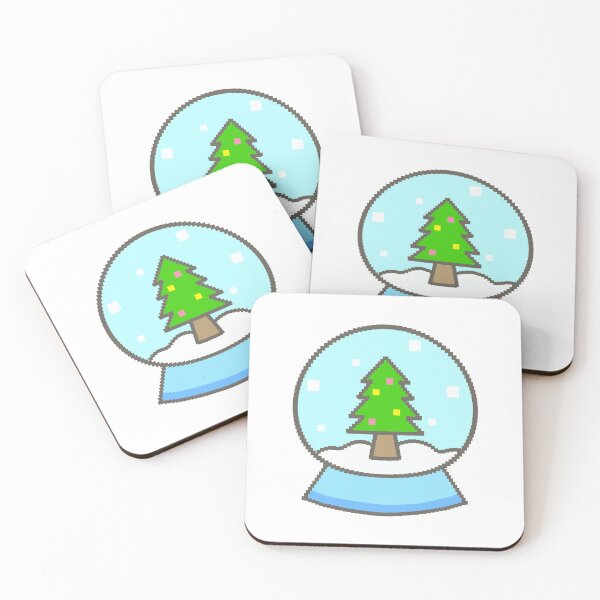 Item preview, Pixel snow globe Christmas tree designed and sold by nuchz.