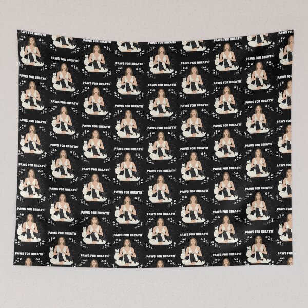 Item preview, Paws for breath, meditating with cats designed and sold by AleviryMayoral.