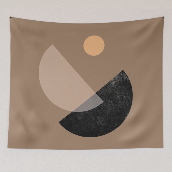 Item preview, GEOMETRIC_SUNRISE_SUNSET_MOONLIGHT_BALANCE designed and sold by forgetmestudio.