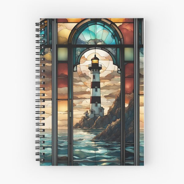 Item preview, Vidriera del faro soleado designed and sold by FalseGlimmer.