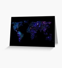 World map Greeting Card