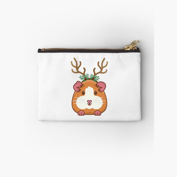 Item preview, Cute Christmas guineapig with reindeer antlers designed and sold by Fern-and-Fyre.