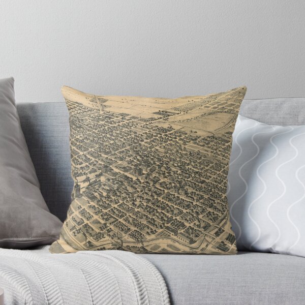 Item preview, Vintage Pictorial Map of Stockton California (1895) designed and sold by BravuraMedia.