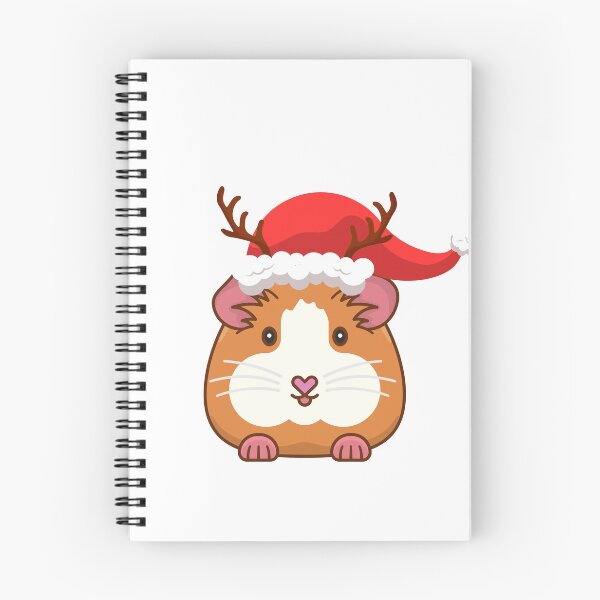Item preview, Cute Christmas guineapig with santa hat designed and sold by Fern-and-Fyre.