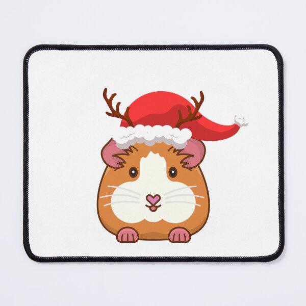 Item preview, Cute Christmas guineapig with santa hat designed and sold by Fern-and-Fyre.