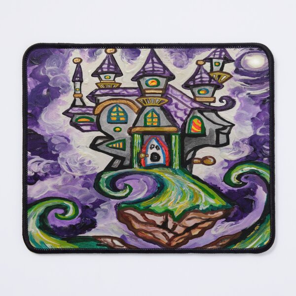 Item preview, Halloween Haunted Night Castle Painting designed and sold by Deborah Camp.