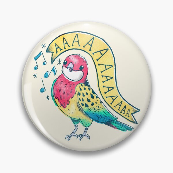 Item preview, Eastern Rosella Parrot Screaming as Tattoo Flash designed and sold by narwhalwall.
