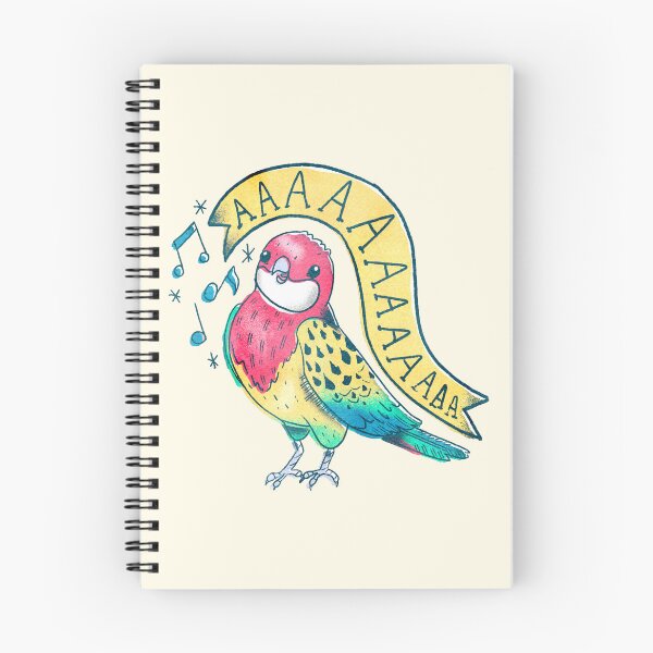 Item preview, Eastern Rosella Parrot Screaming as Tattoo Flash designed and sold by narwhalwall.