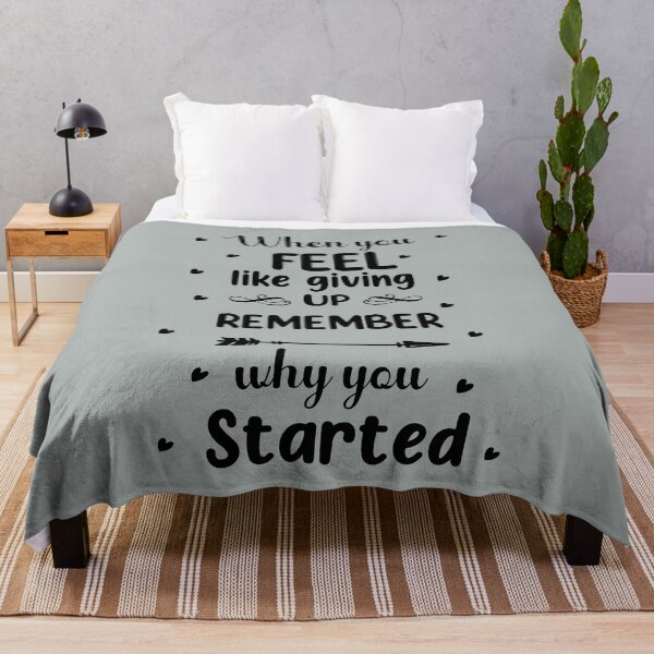 Item preview, When you feel like giving up remember why you Started  Dark- Design designed and sold by RocketArtInd.