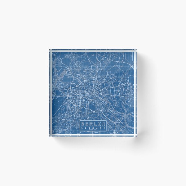 Item preview, Berlin City Map of Germany - Blueprint designed and sold by deMAP.