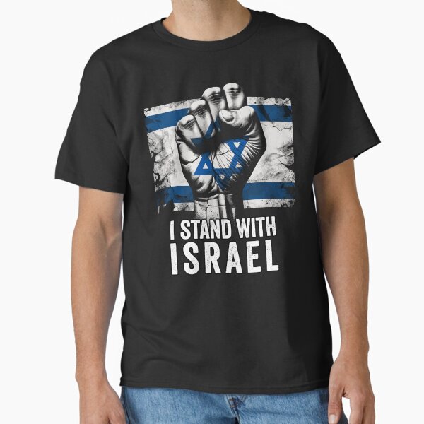 Item preview, I Stand With Israel, Support For Israel Distressed Flag Fist designed and sold by tropicprince.