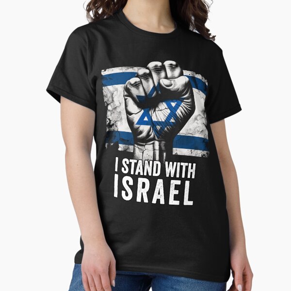 Item preview, I Stand With Israel, Support For Israel Distressed Flag Fist designed and sold by tropicprince.