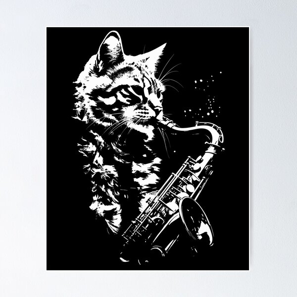 Item preview, Sax Cat designed and sold by Studio Bankai.