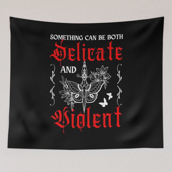 Item preview, Something Can Be Both Delicate And Violent  At The Same Time designed and sold by YerrouDesing.