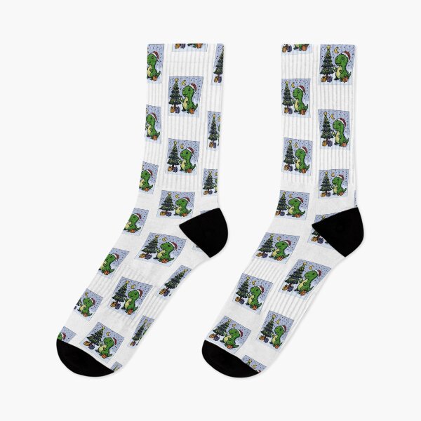 Item preview, Dino pixel Christmas designed and sold by IguaranDesign.