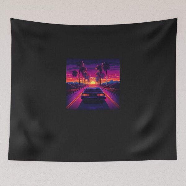 Item preview, Synthwave Sunset Drive Poster Classic T-Shirt designed and sold by JohanneMertens.