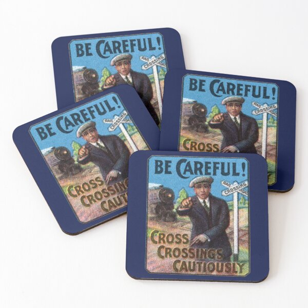 Item preview, 1910 Be Careful at Railroad Crossings designed and sold by historicimage.