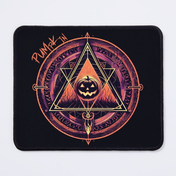Item preview, Pumpkin: Mystical and Spooky Halloween Artwork with Geometric Emblem designed and sold by Wicc-a.