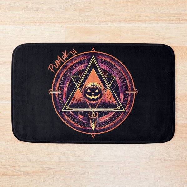 Item preview, Pumpkin: Mystical and Spooky Halloween Artwork with Geometric Emblem designed and sold by Wicc-a.