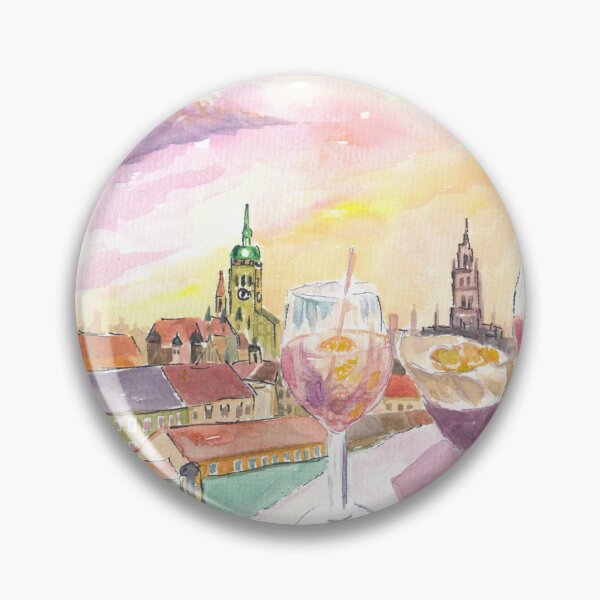 Item preview, Munich Sundowner with Rooftop Vibes and Skyline View designed and sold by artshop77.