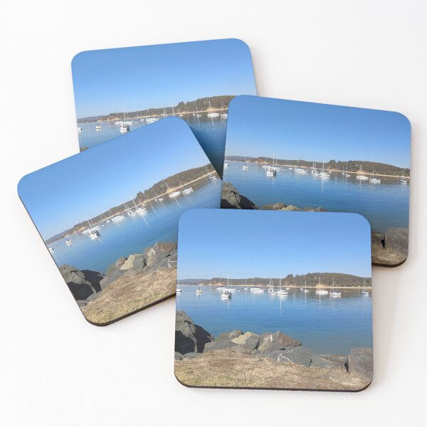 Item preview, Yachts moored in Quarantine Bay, Eden, NSW designed and sold by Kirsten Covington.
