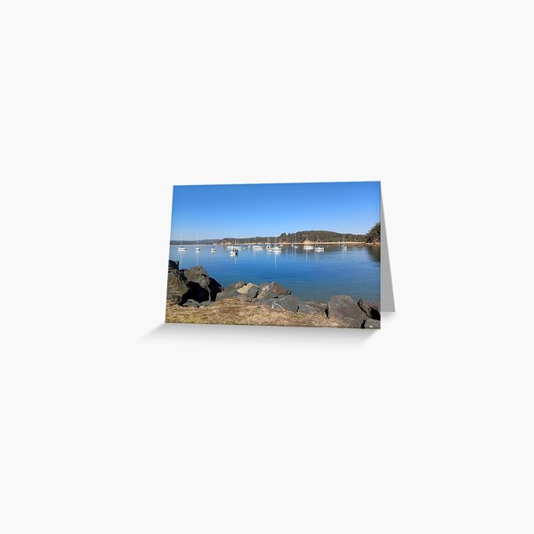 Item preview, Yachts moored in Quarantine Bay, Eden, NSW designed and sold by Kirsten Covington.