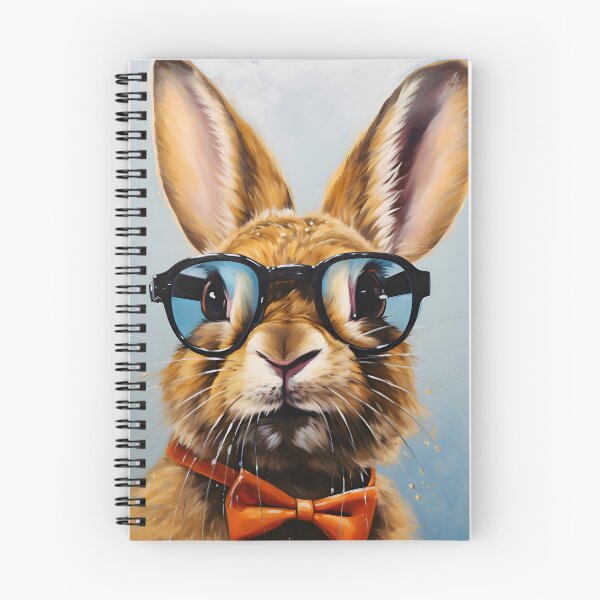 Item preview, Funky painting of a dressed rabbit wearing glasses designed and sold by workshoot.