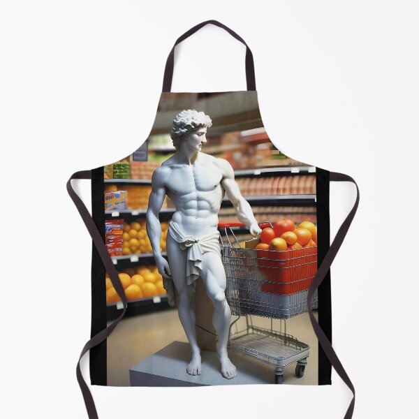 Artikelvorschau, Skulptur David Fresh Fruit Absurd Art Grocery Games Vibes Tragetasche entworfen und verkauft von Oz Timo.