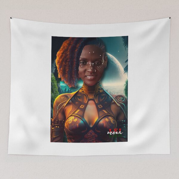 Item preview, African Space Girl; Kenya; Science Fiction; designed and sold by Mona-Leilah.