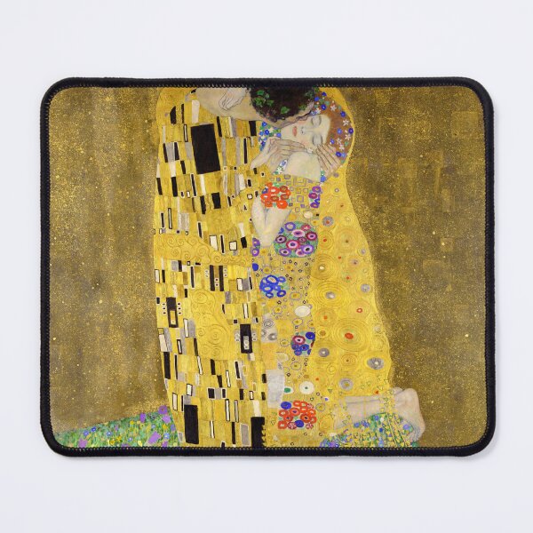 Aperçu de l'œuvre Le Baiser de Gustav Klimt - Impression d’art emblématique pour les amoureux créée et vendue par Under-TheTable.