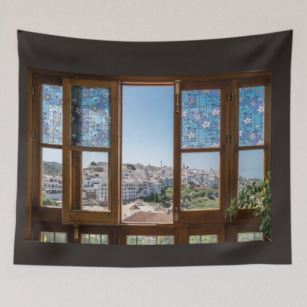 Item preview, A View of Frigiliana, Spain through the window designed and sold by JoSowden.