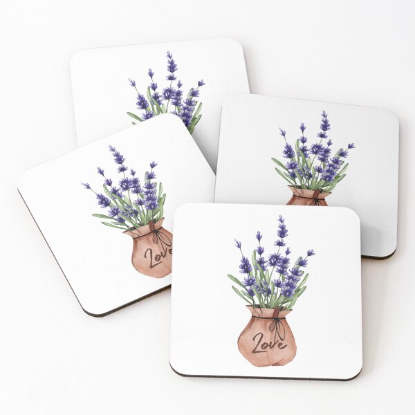 Item preview, Lavender watercolor love designed and sold by stripedcarpet.
