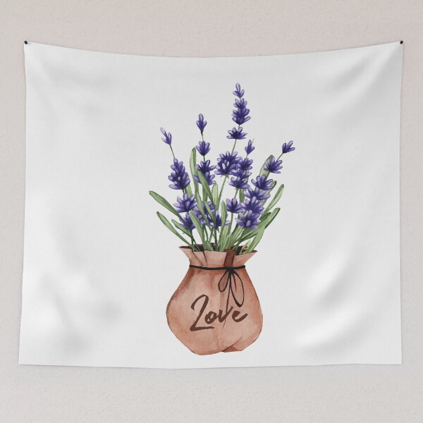 Item preview, Lavender watercolor love designed and sold by stripedcarpet.
