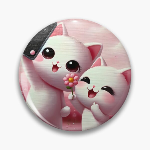 Item preview, Meadow Memories: Feline Selfie Amidst Pink Blooms designed and sold by Italianthings.