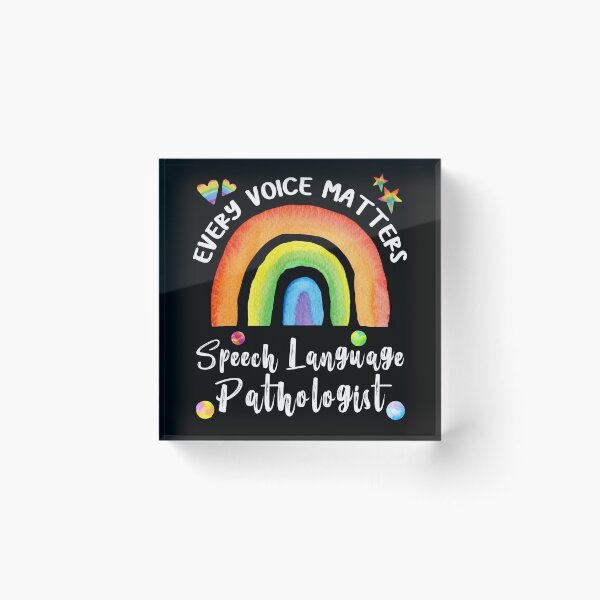 Item preview, Speech Language Pathologist Watercolor Rainbow Graphic Design designed and sold by Luckydesign1975.
