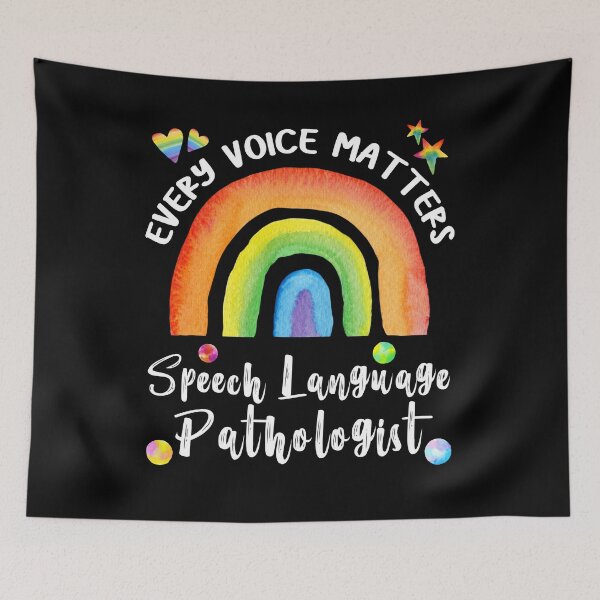 Item preview, Speech Language Pathologist Watercolor Rainbow Graphic Design designed and sold by Luckydesign1975.
