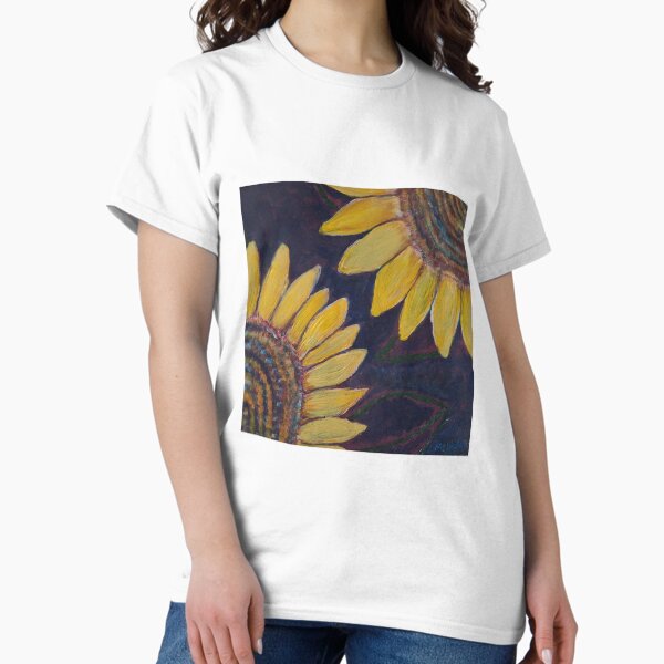 Acrylic Sunflowers Classic T-Shirt