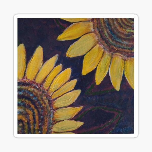 Acrylic Sunflowers Sticker