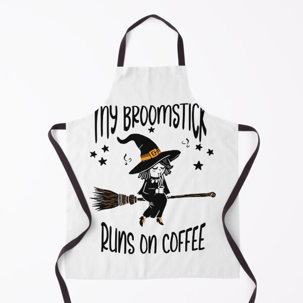 Item preview, My Broomstick Runs On Coffee designed and sold by ArtoCharlie.