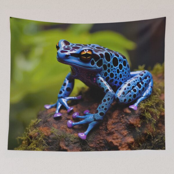 Item preview, Blue Poison Dart Frog 01 designed and sold by Elisabeth Lucas.
