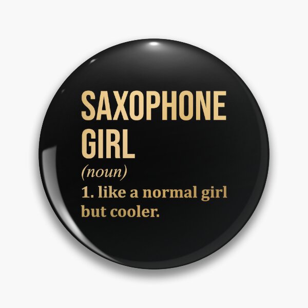 Item preview, Saxophone Girl Definition Saxophone in Gold designed and sold by XCIV.