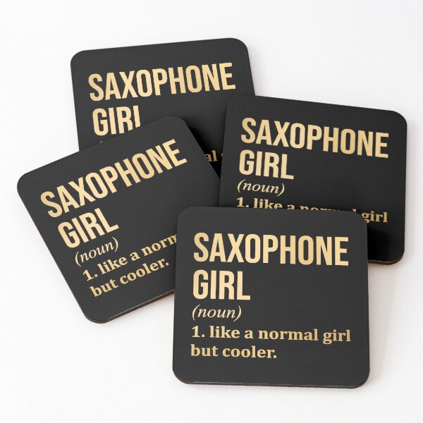 Item preview, Saxophone Girl Definition Saxophone in Gold designed and sold by XCIV.