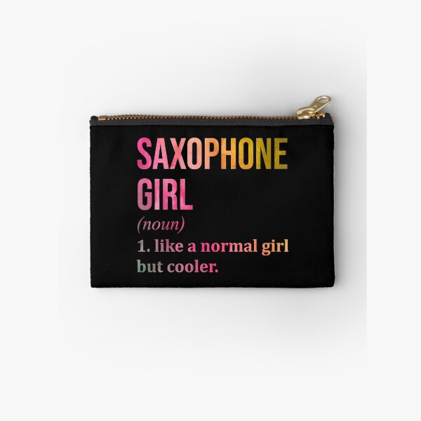 Item preview, Saxophone Girl Definition Saxophone in Watercolor designed and sold by XCIV.