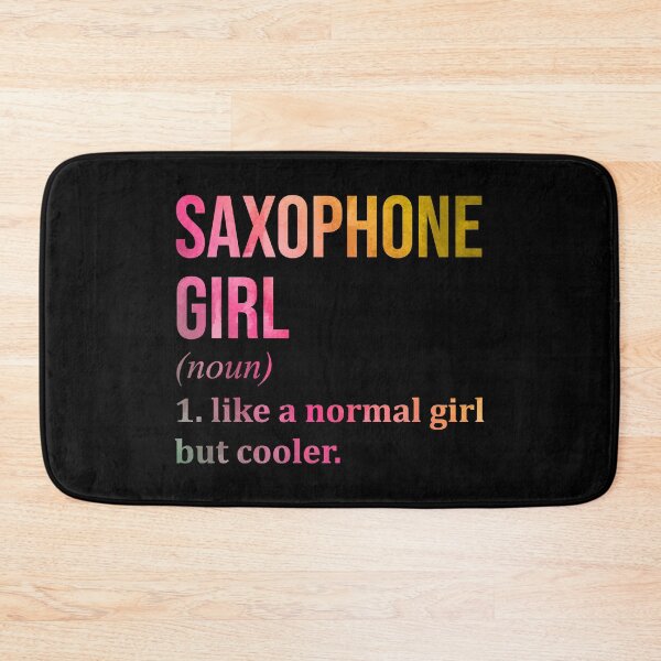 Item preview, Saxophone Girl Definition Saxophone in Watercolor designed and sold by XCIV.